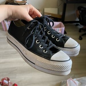 Converse Platform Sneakers, Women’s 8, Black